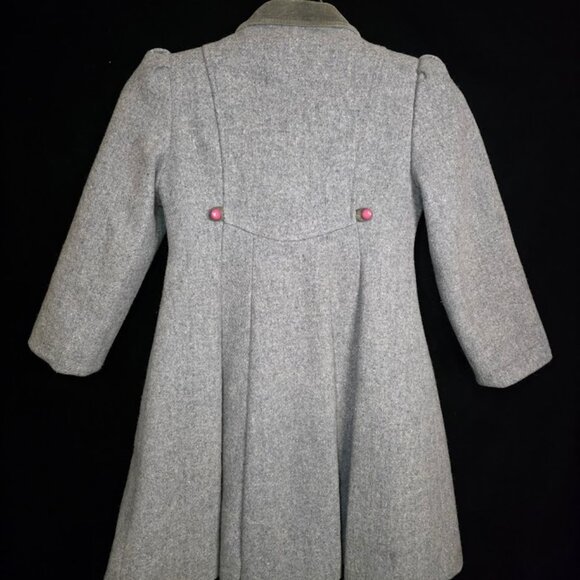 Vintage Rothschild Wool Coat Velvet Collar size 7 - Picture 10 of 16